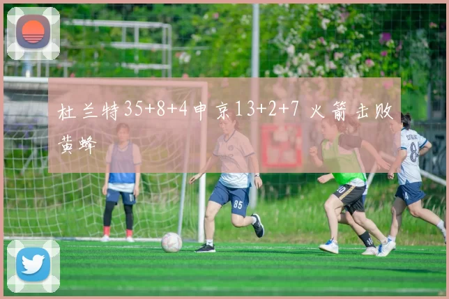 杜兰特35+8+4申京13+2+7 火箭击败黄蜂