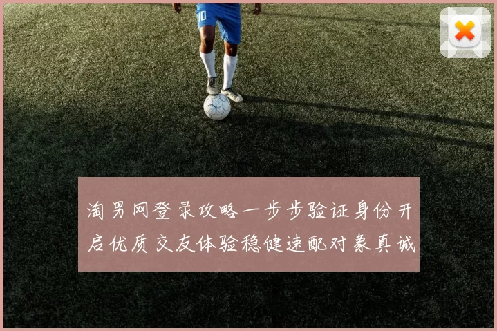 淘男网登录攻略一步步验证身份开启优质交友体验稳健速配对象真诚